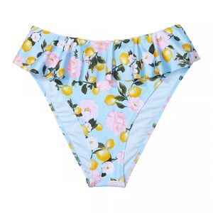 Victoria’s Secret Ruffle High-Waist Cheeky Bikini Bottom Size Small NWT